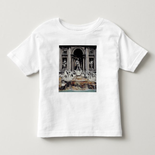 Camiseta Infantil Fonte do Trevi, construída 1732-62 (Frente)