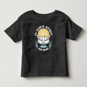 Camiseta Infantil Força Espiritual em Deus - Assustador do Cristão