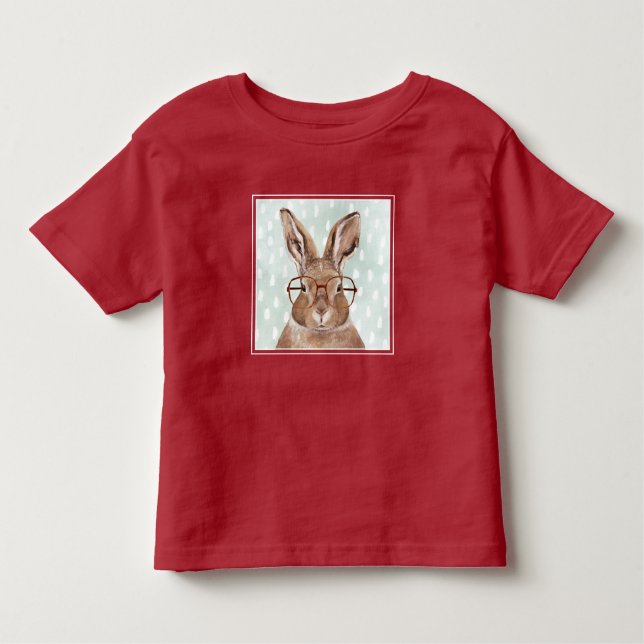 Camiseta Infantil Forester de quatro olhos | Coelho (Frente)