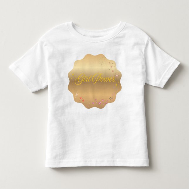 Camiseta Infantil Forma de Energia de Menina (Frente)