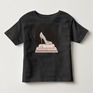 Camiseta Infantil Forma elegante selvagem do salto alto de Apple