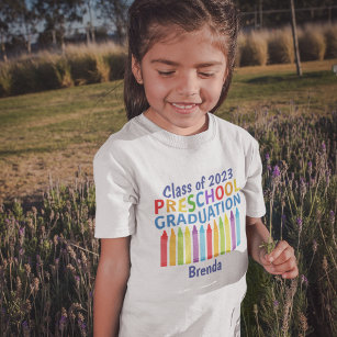 Camiseta Infantil formando Personalizado de Graduação da Pré-escola 