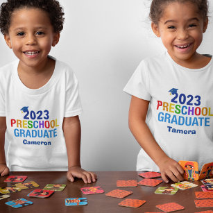Camiseta Infantil formando Pré-K Personalizado para Graduação Pré-Es