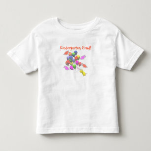 Camiseta Infantil Formatura na Pré-Escola com Frango e Balões