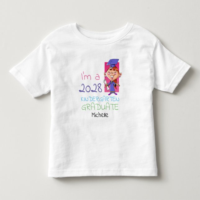 Camiseta Infantil Formatura na Pré-Escola Menina Bonita Desenho Anim (Frente)