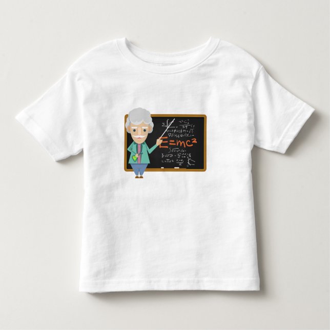 Camiseta Infantil Fórmula EMC2 do Professor de Ciência (Frente)