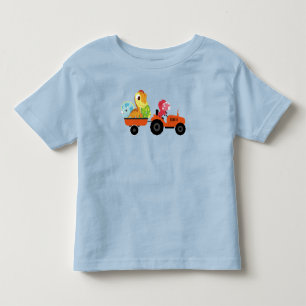 Camiseta Infantil Forte trator de dinossauro rapazes Festa de aniver