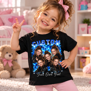 Camiseta Infantil Foto Bootleg Personalizada