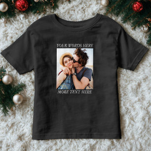 Camiseta Infantil Foto e Texto Personalizados