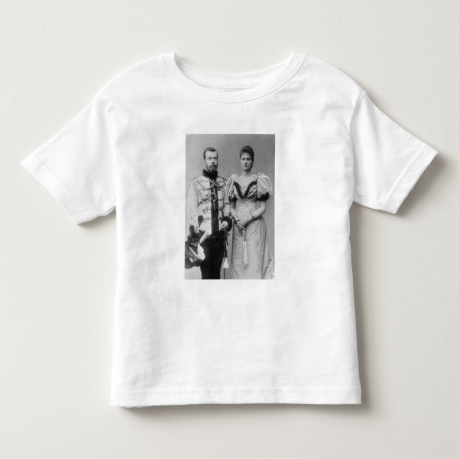 Camiseta Infantil Fotografia do retrato do Tsar Nicholas II (Frente)