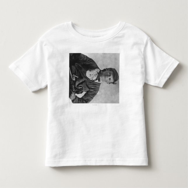 Camiseta Infantil Fotografia foragido do retrato de Jesse James (Frente)