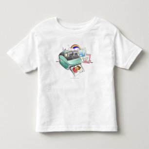 Camiseta Infantil Fotografia que sai de uma câmera imediata