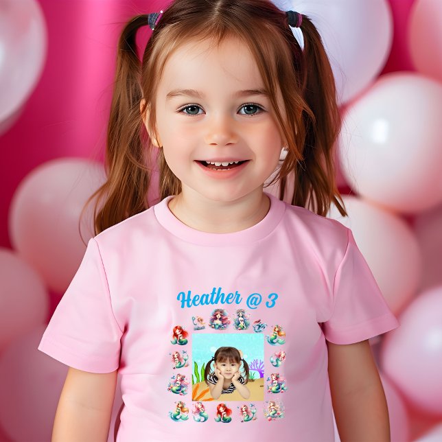 Camiseta Infantil Fotografias Personalizadas - Theme Pink Girl Anive (Criador carregado)