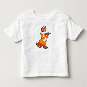 Camiseta Infantil Fox em Música com Flute.PNG