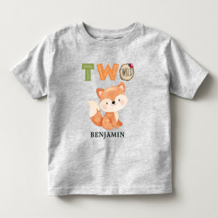 Camiseta Infantil Fox Personalizada Dois segundos aniversários Selv