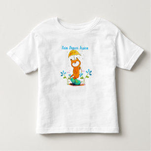 Camiseta Infantil Fox Primavera Inspiradora com Guarda-chuvas