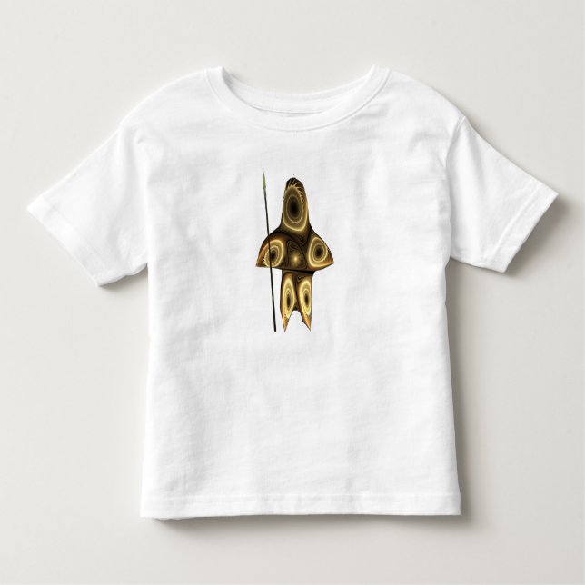 Camiseta Infantil Fractal Inuit Hunter (Frente)