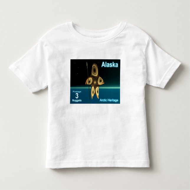 Camiseta Infantil Fractal Inuit Hunter (Frente)