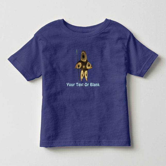 Camiseta Infantil Fractal Inuit Hunter (Frente)