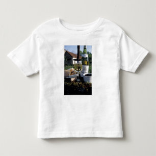 Camiseta Infantil França, Borgonha, Chablis. Vinho local e