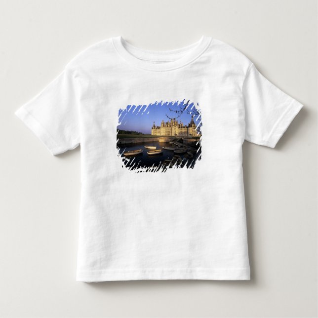 Camiseta Infantil França, Centro, Loir et Cher, Chateau Chambord (Frente)