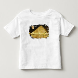 Camiseta Infantil França, Paris, O Museu do Louvre, Noturno