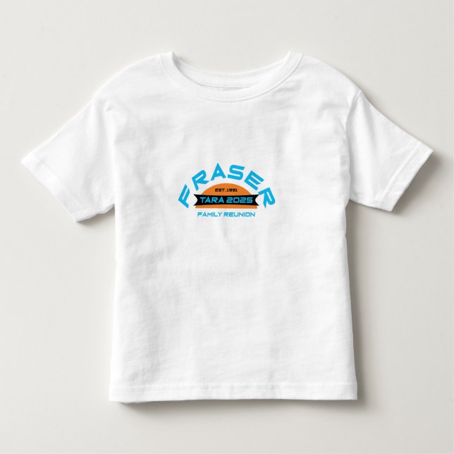 Camiseta Infantil Fraser Family Reunion 2025 Design 15 ToddlerTShirt (Frente)