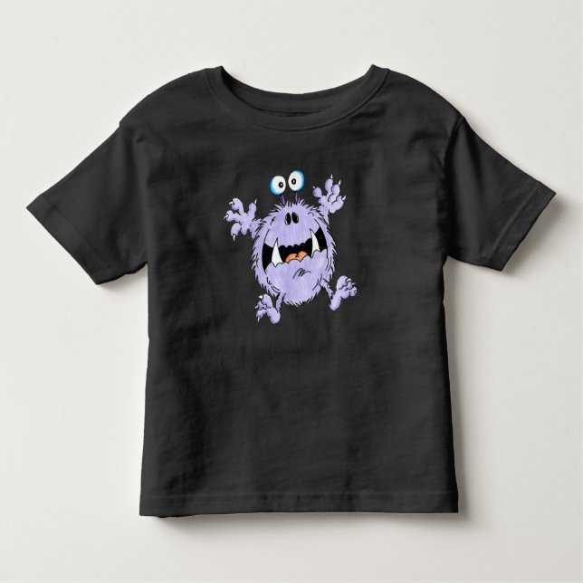 Camiseta Infantil Fred Toddler assustado (Frente)