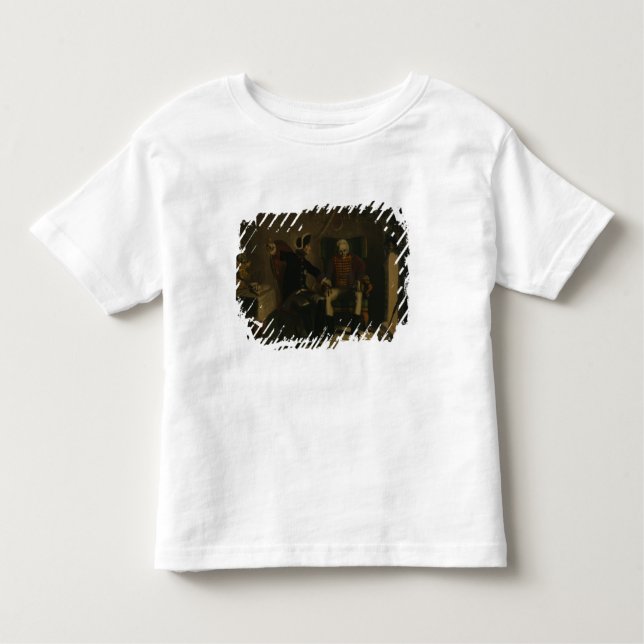 Camiseta Infantil Frederick II e general von Ziethen (Frente)