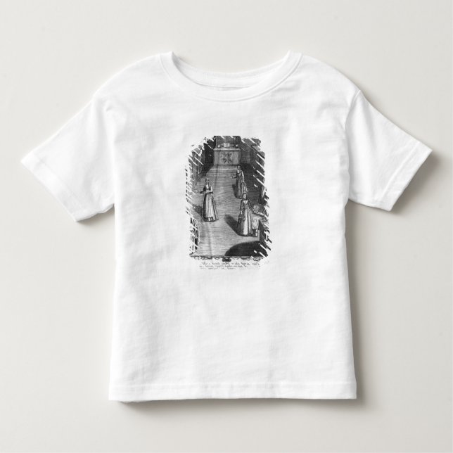 Camiseta Infantil Freiras que servem a comida aos pacientes no (Frente)