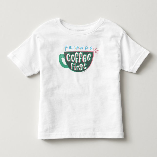 Camiseta Infantil FRIENDS™ | Café Primeiro (Frente)