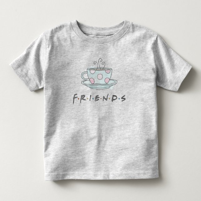 Camiseta Infantil FRIENDS™ | Caneca Aquarela (Frente)