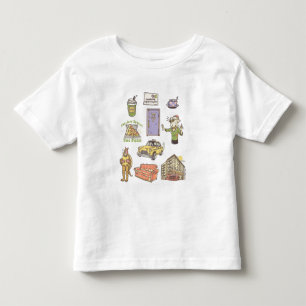 Camiseta Infantil FRIENDS™   Ícones de Desenho Gráfico 1