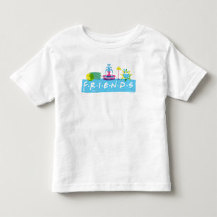 Camiseta Infantil FRIENDS™   Logotipo com Ícones