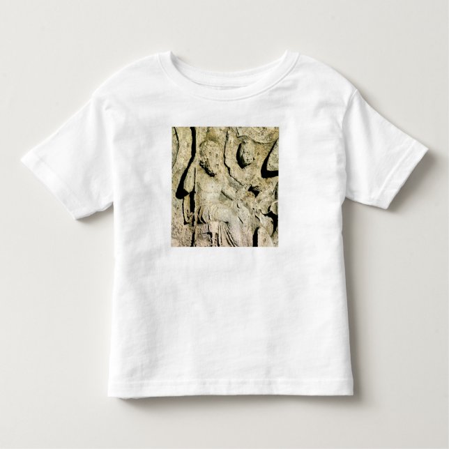 Camiseta Infantil Friso que descreve o rei Priam e Hecuba (Frente)
