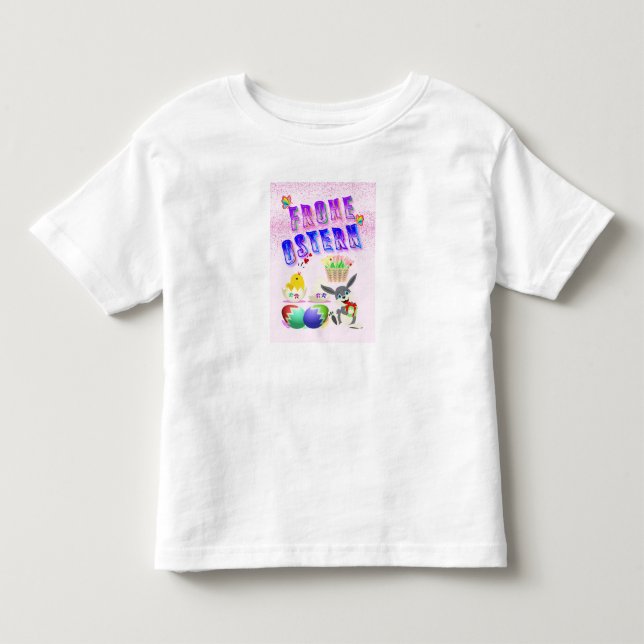 Camiseta Infantil Frohe Ostern (Frente)