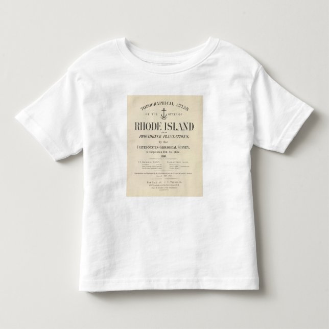 Camiseta Infantil Frontispício Rhode - atlas da ilha (Frente)