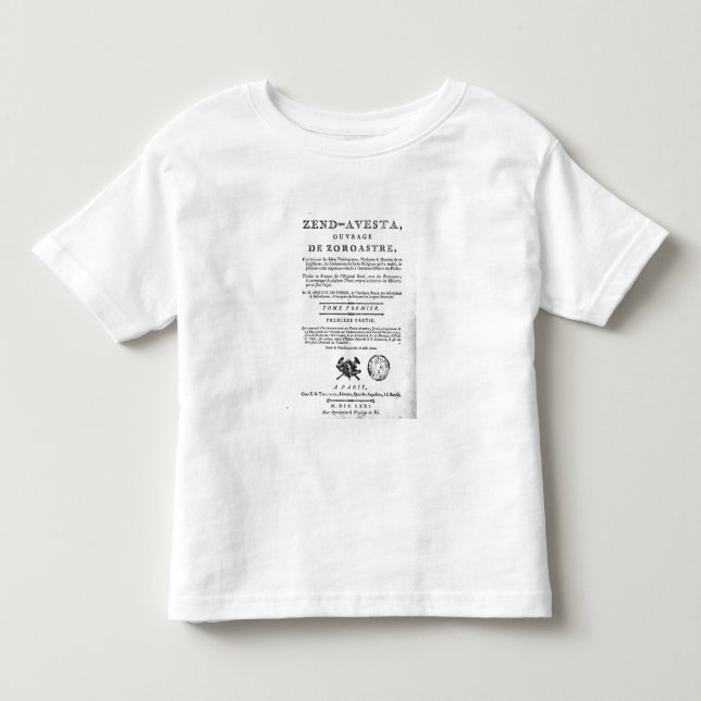 Camiseta Infantil Frontispiece de uma edição 'de Zend (Frente)