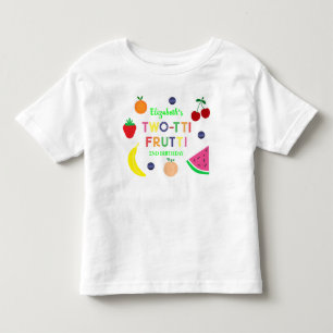 Camiseta Infantil Fruta Dois-tti Frutti 2º Aniversário