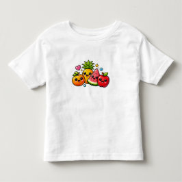 Camiseta Infantil Frutas Fofas Y2K