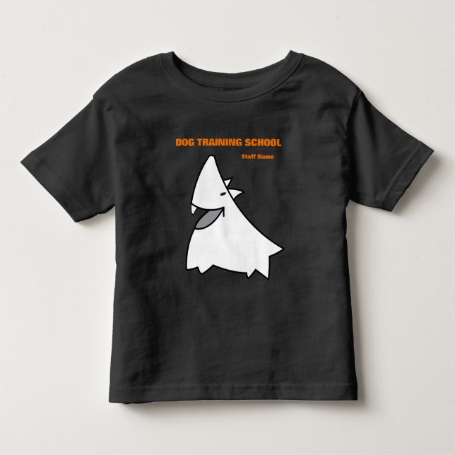Camiseta Infantil Funcionarios da escola de treino de cães (Frente)