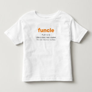Camiseta Infantil Funcle - T-Shirt da Família Tio Divertido