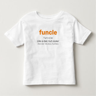 Camiseta Infantil Funcle - T-Shirt Divertido da Família Tio