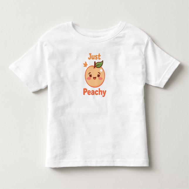 Camiseta Infantil Funny and Sweet Peach Pun (Frente)