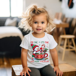 Camiseta Infantil Funny Christmas Snowman Toddler T-shirt
