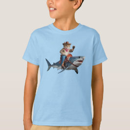 Camiseta Infantil Funny Tabby Shark