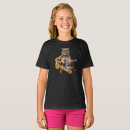 Camiseta Infantil Funny Tiger Rock Star
