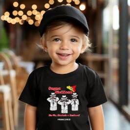 Camiseta Infantil Funny Toddler Siciliano dizendo caracteres mafioso
