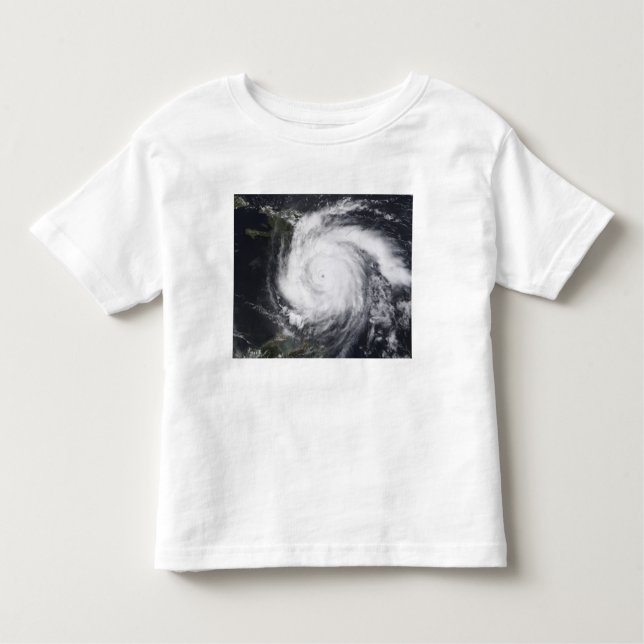 Camiseta Infantil Furacão Dean no Atlântico e no Caribe (Frente)