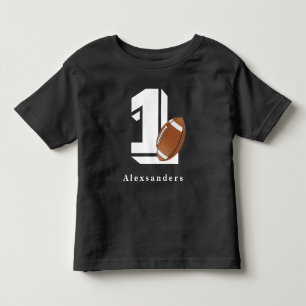 Camiseta Infantil Futebol Aniversário de 1 ano nome e idade crianças